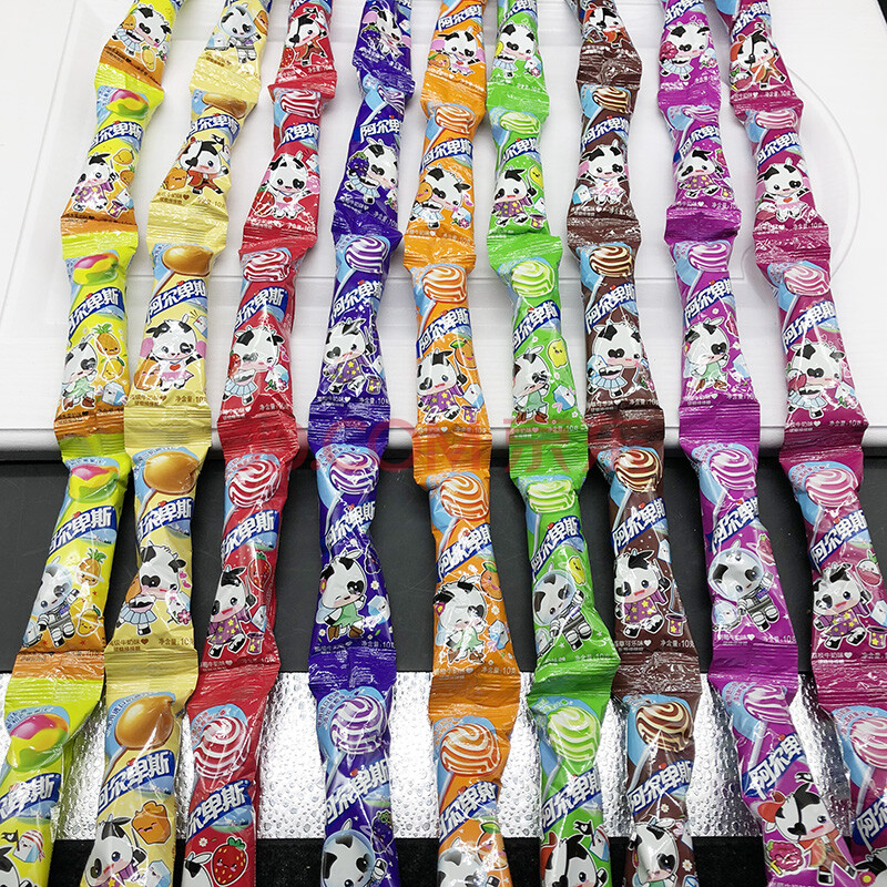 阿尔卑斯棒棒糖连在一起连着不二家抖音网红圣诞节糖果超长一串