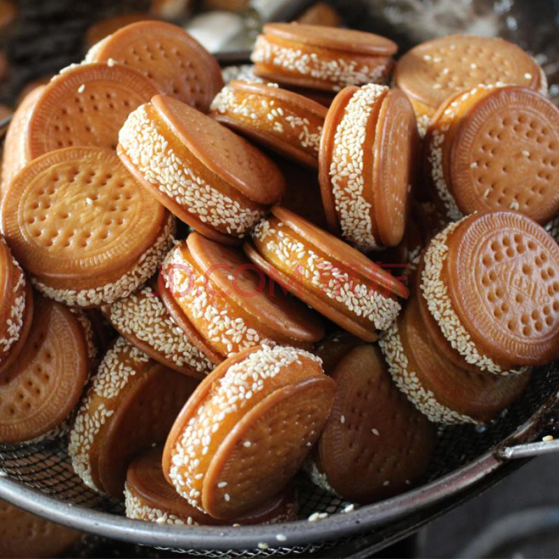 老表特产香酥芝麻南瓜饼早餐早点零食小吃糕点小月饼现做发货 南瓜饼