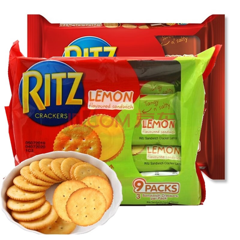 印尼进口 卡夫乐之(ritz)柠檬味夹心饼干 办公室休闲零食 柠檬味