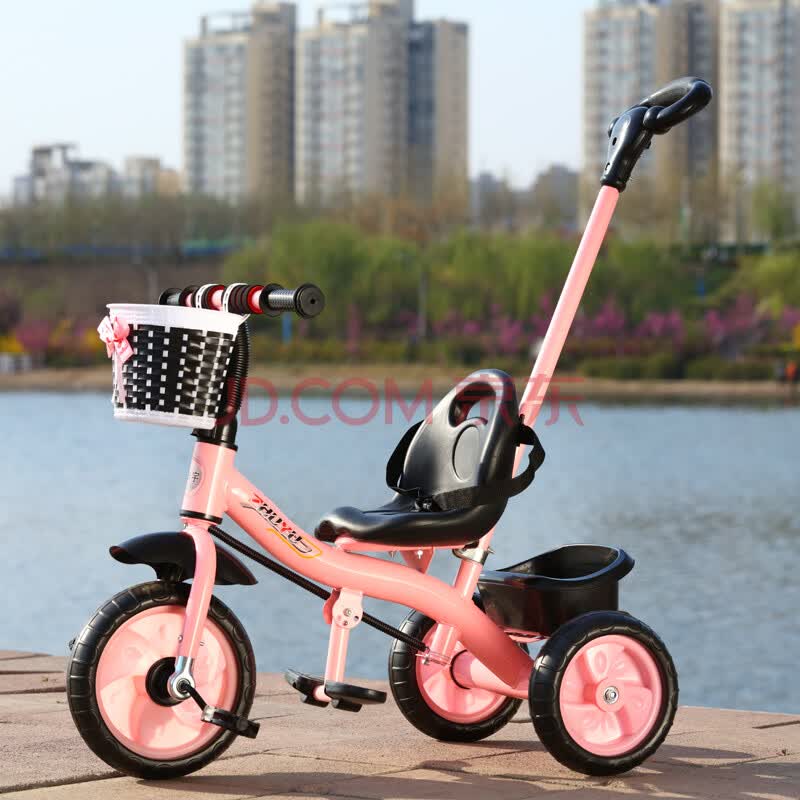 龙凤奇儿童三轮车脚踏车1-3-5岁大号宝宝手推车2-6岁女童车自行车