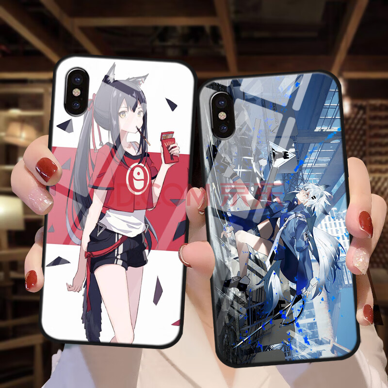 12/11pro手机壳玻璃华为游戏动漫oppo小米10男女vivo二次元全包卡通潮