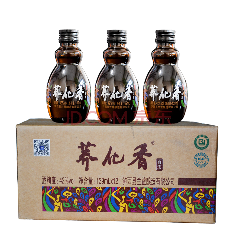 蘭益松 蘭益蕎化香小胖139ml*12瓶小蕎酒蘭益蕎花香蕎酒苦蕎酒白酒139