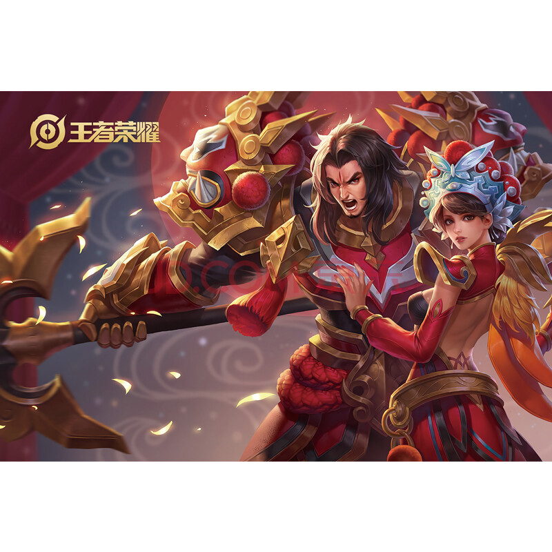 绿渐变 78虞姬-霸王别姬 中60*40cm (买2发3)