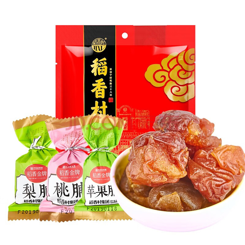 稻香村果脯500g散称多口味水果蜜饯果干果脯休闲零食 杏脯500g
