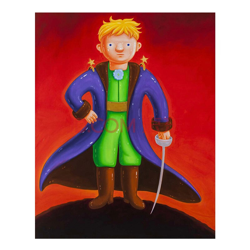 沈敬东丝网版画——《小王子系列3》 画芯尺寸 57×77cm