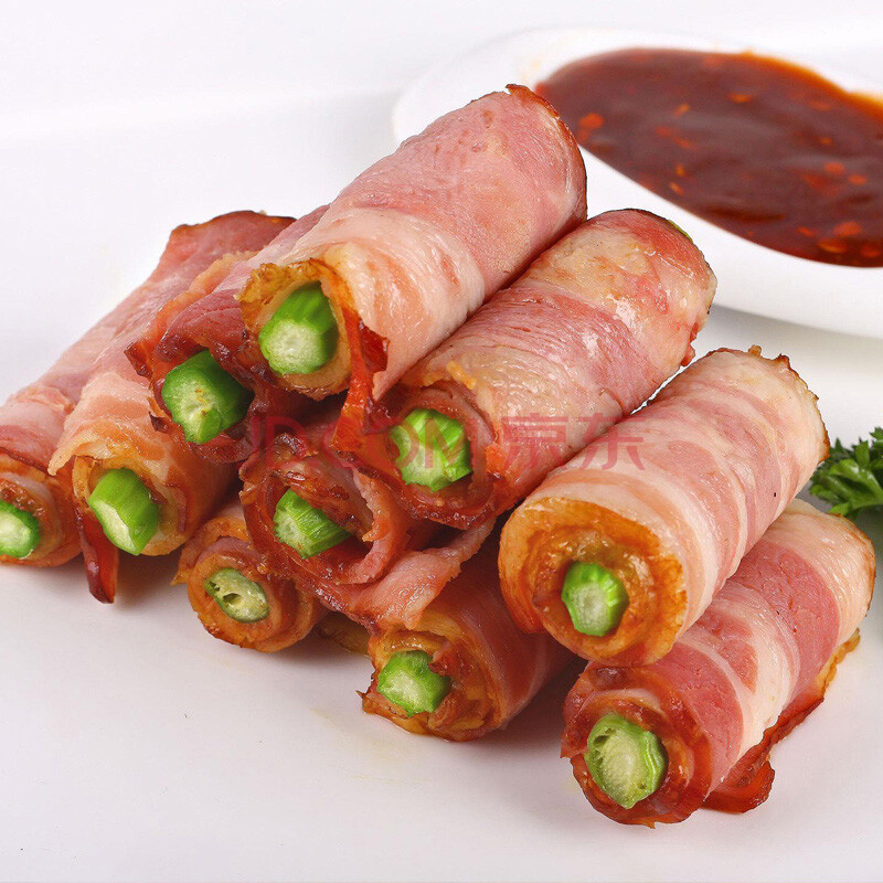 培根肉片商用肉早餐家用 美式火腿肠披萨烟肉烧烤厚切 500g/袋