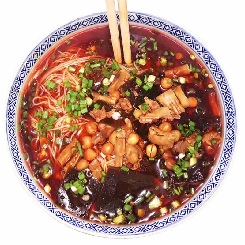 四川绵阳米粉牛肉肥肠鸡肉酸菜鸭郡肝五种口味 【3盒】牛肉米粉