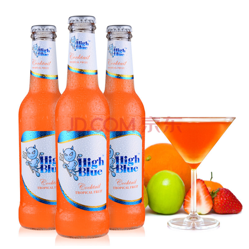 蓝精伶2代 预调酒鸡尾酒275ml瓶装 香橙12支