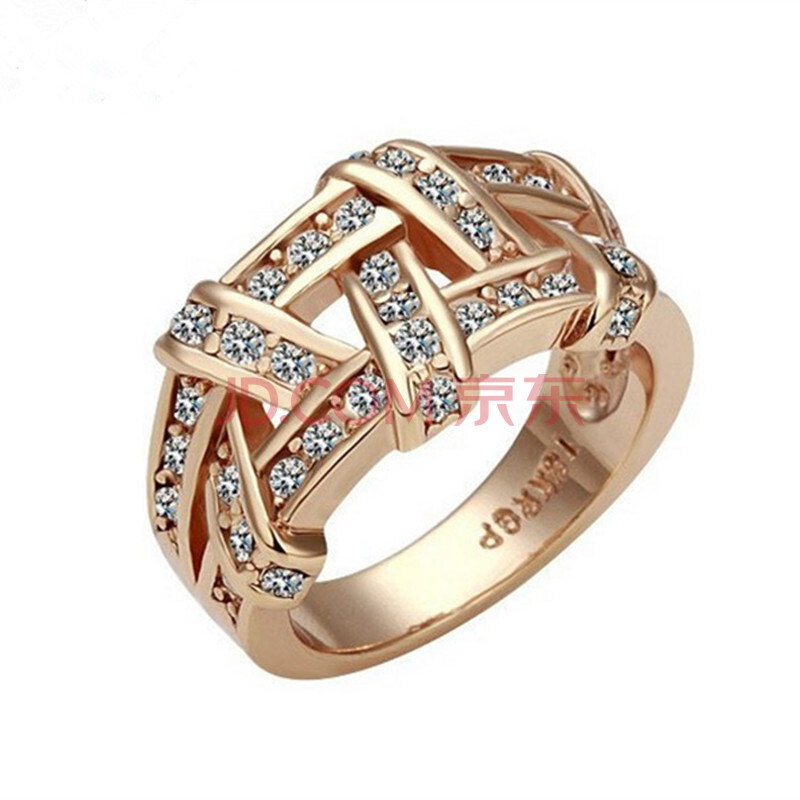 美凡 戒指 情侣对戒男女款 稻草爱情的宣言 金水晶白 17