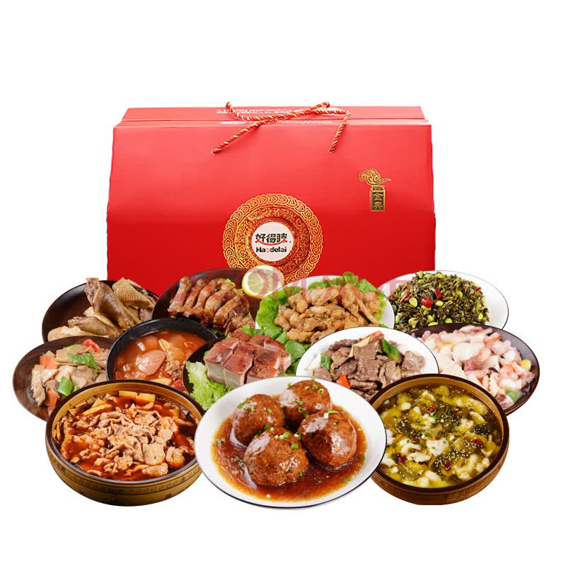 好得睐 半成品菜方便菜 年夜饭 团圆饭 12道菜聚餐大礼包礼盒4500g
