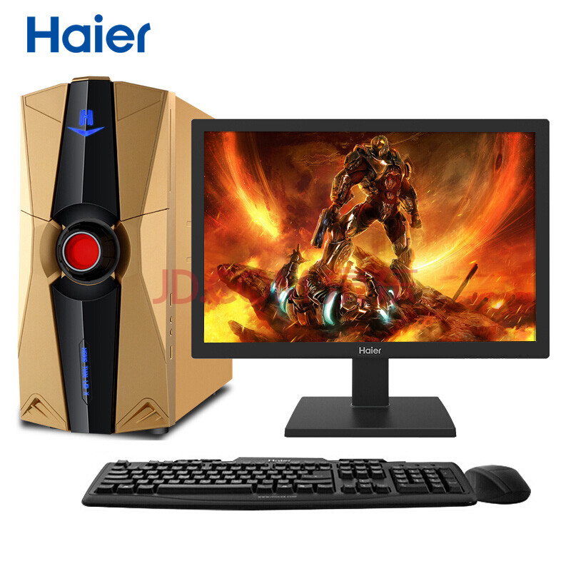 【海尔轰天雷x3k】海尔(haier)轰天雷x3k 台式电脑整机(g4560 4g ddr4