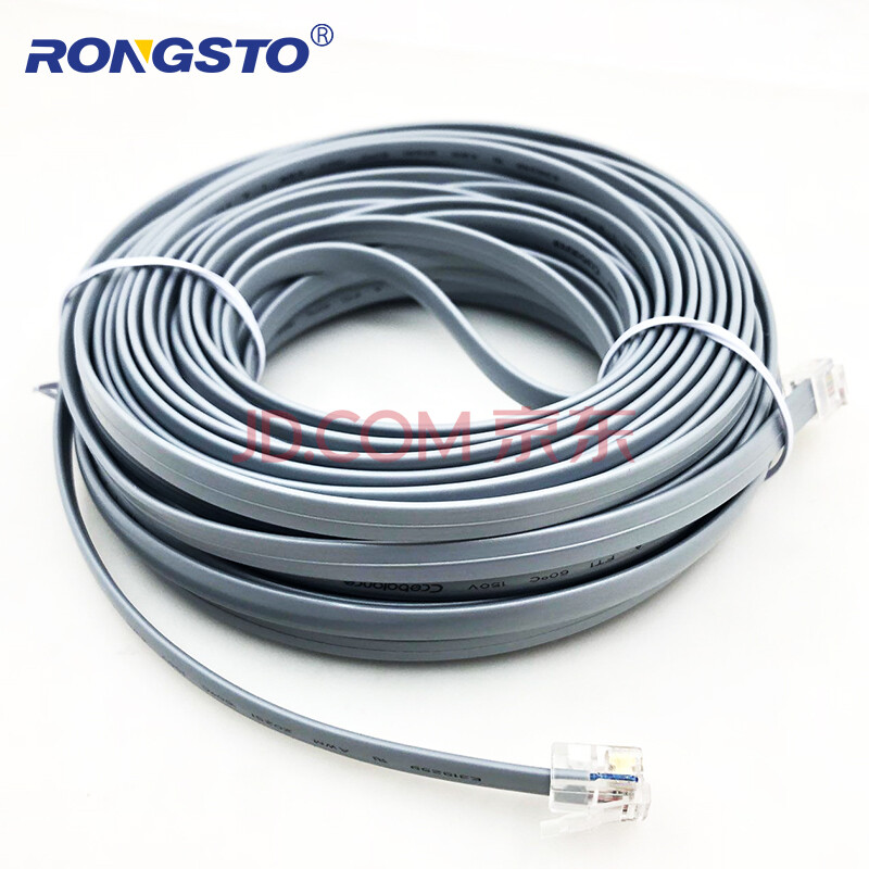 荣视通(rongsto) 纯铜六芯扁平线缆6芯多股六芯扁平电话线6p6c.