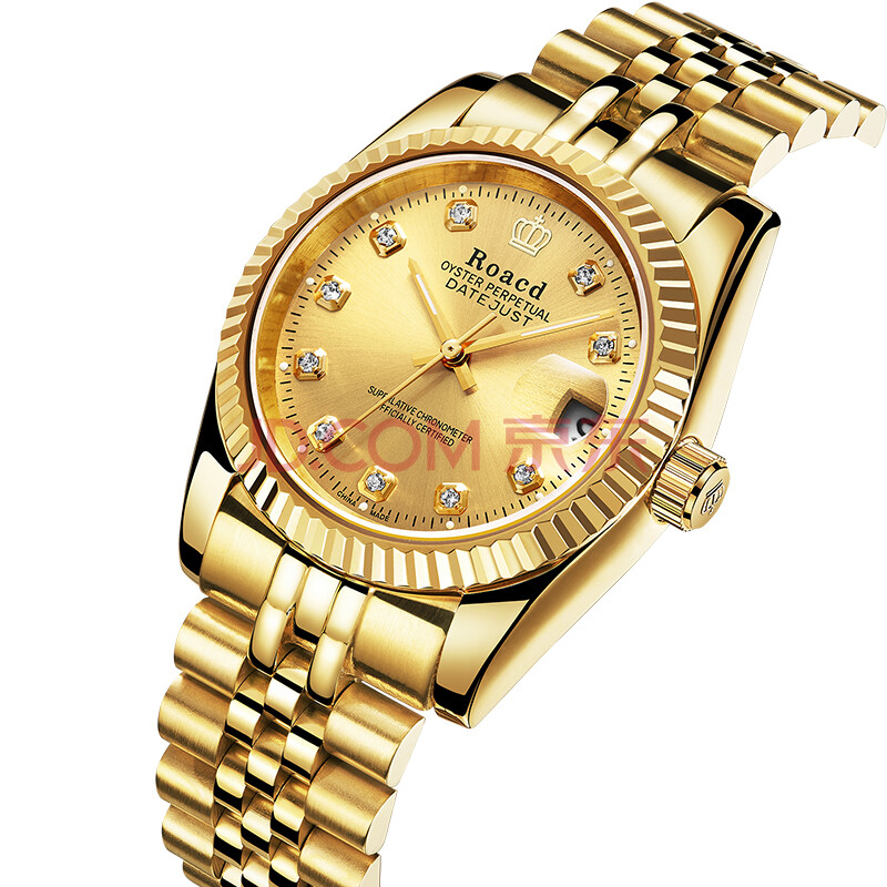 瑞士官方国检总局 双认证 roacd 劳莱斯顿手表男防水