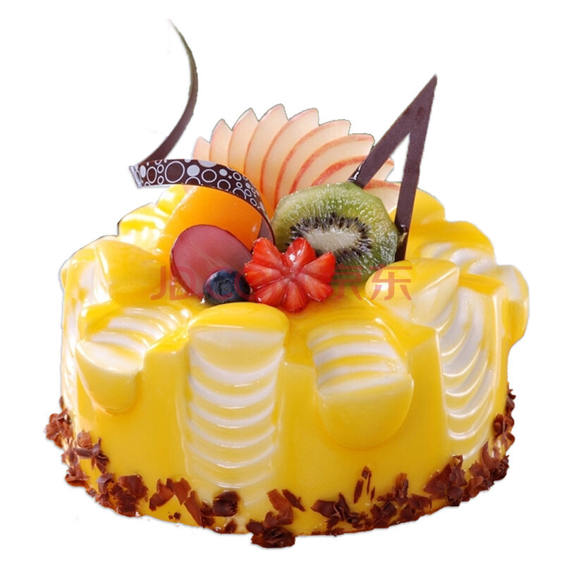 预定蛋糕 圆形果酱水果生日蛋糕预定上海广州深圳杭州南京大连昆明