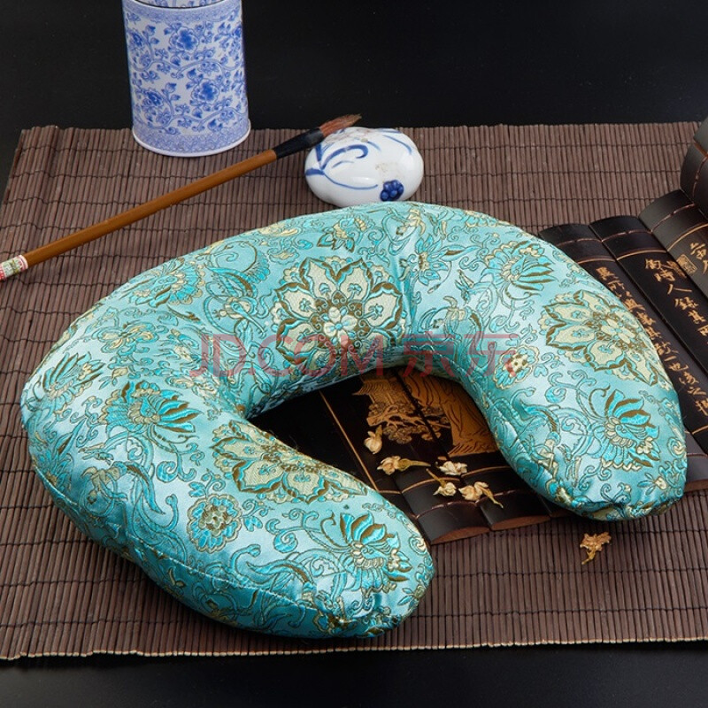 颈椎枕圆形颈椎枕头枕芯护颈枕修复颈椎荞麦椎牵引硬枕 u型枕