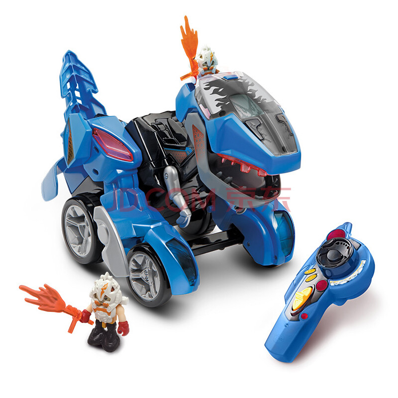 伟易达(vtech)变形恐龙玩具变形机器人玩具男孩智能电动遥控霸王龙