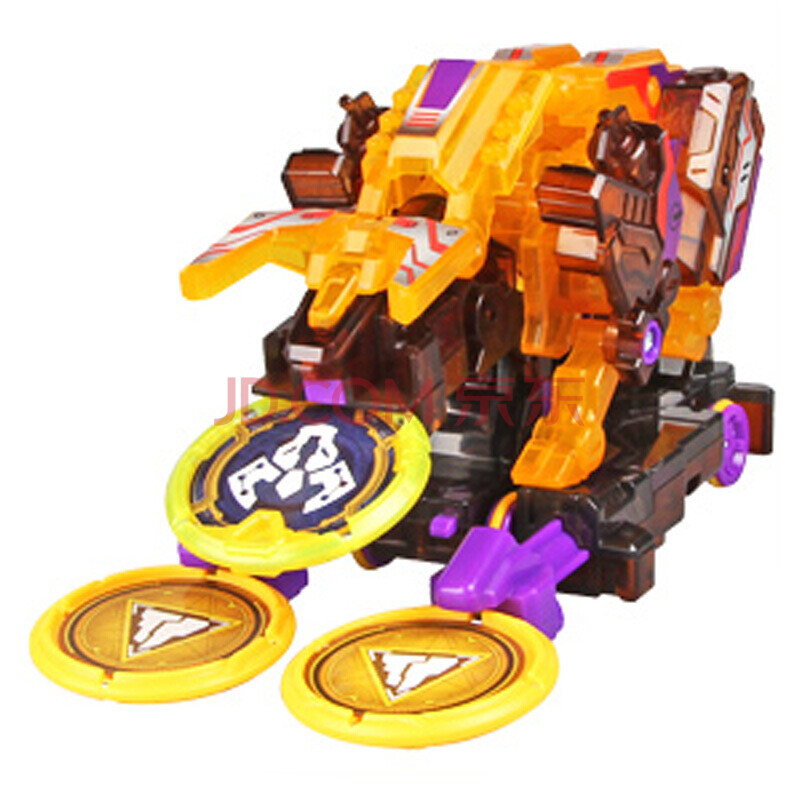 爆裂飞车3玩具儿童变形玩具车2暴裂合体对战套装 金牛座-撼地神牛(吃3