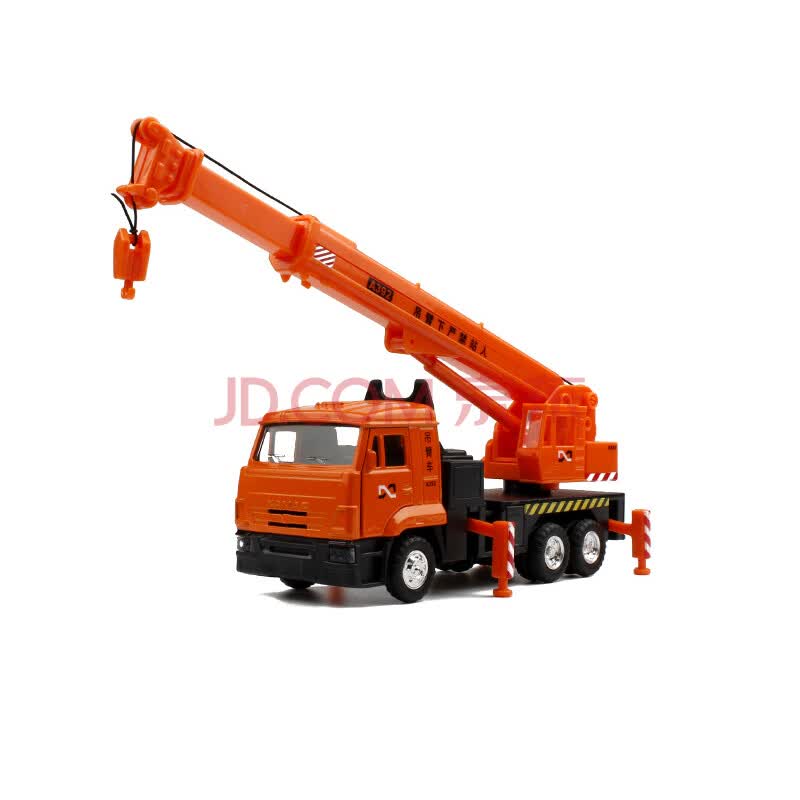 合金车模小汽车迷你仿真汽车模型男孩儿童玩具车开门回力 et重型吊车