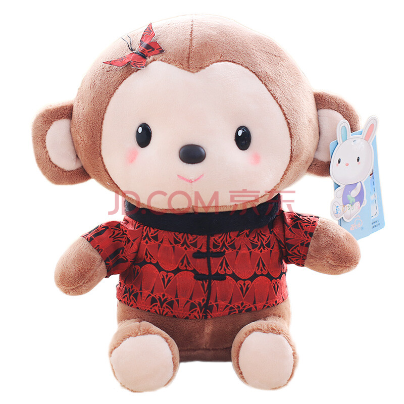 豆豆故事猴公仔毛绒玩具猴子猴年吉祥物年会礼品2016年跨年礼物新年