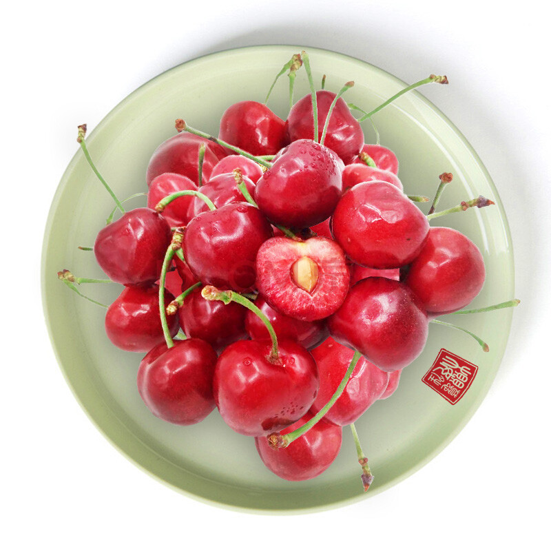 樱慕晴 大连金鼎红樱桃2斤装 新鲜车厘子水果 果径28mm-32mm