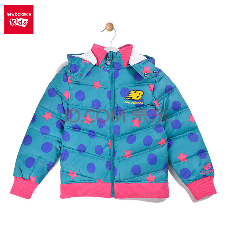 new balance/nb新百伦童装女 女童梭织羽绒服 2015秋装新款 绿色 120