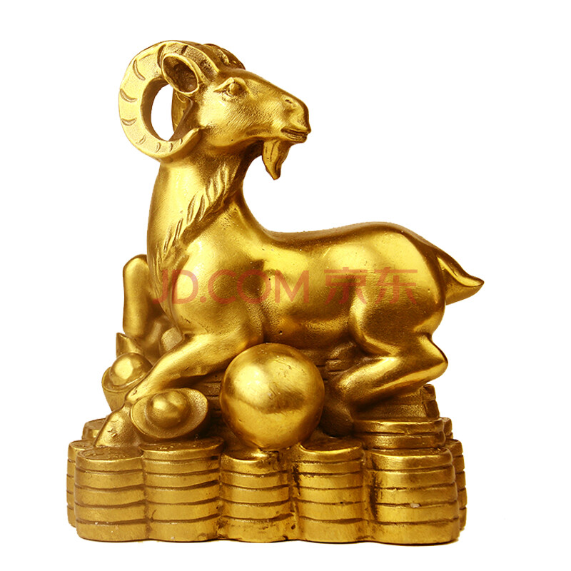 兴润阁铜十二生肖属相摆件鼠牛虎兔龙蛇马羊猴鸡狗猪风水摆设 大号羊