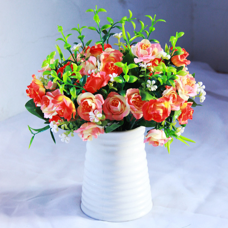 文溪 装饰花仿真向日葵套装太阳花 假花盆栽 家居客厅摆件 塑料花娟花