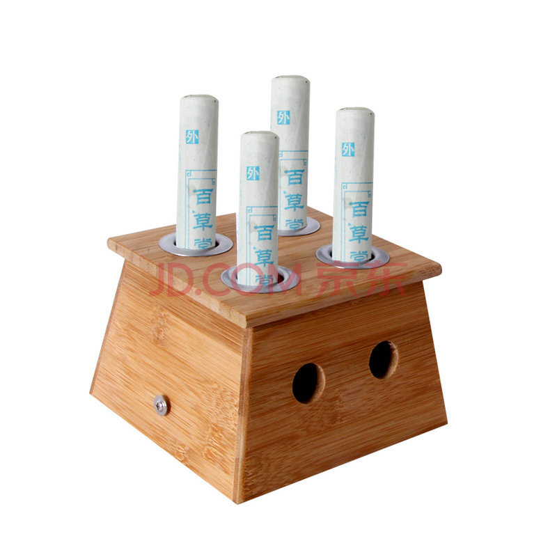 赫晨竹制方四孔艾灸盒温灸器 【图片 价格 品牌 报价】-京东