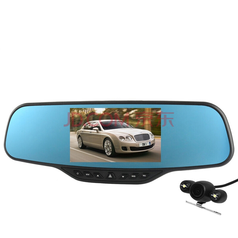 任e行v8行车记录仪1080p高清双镜头汽车夜视监控广角后视镜5寸 5.