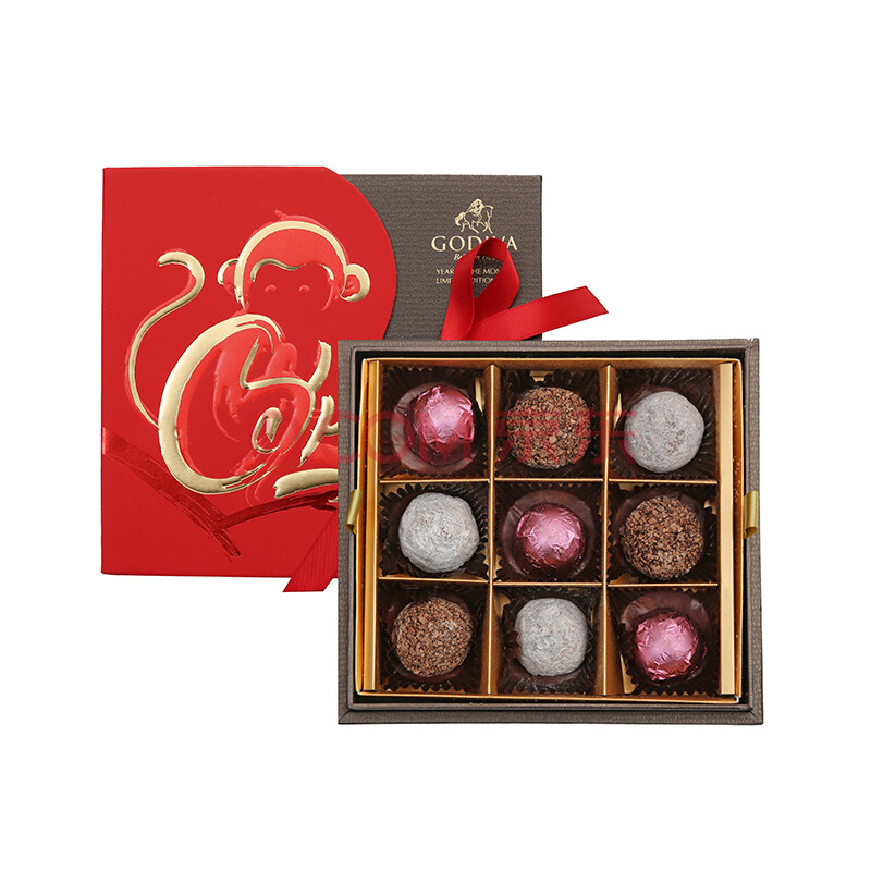 godiva歌帝梵新年酒心巧克力礼盒9颗装
