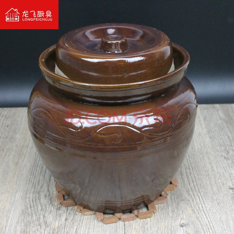 坛子陶瓷土陶加厚泡菜坛子腌菜老坛酸菜腌鸡蛋豆腐乳坛密封储物罐2 4