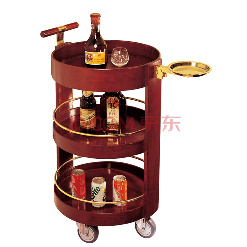 南方 甜品车酒水服务车 酒店酒车茶水车 送餐车 豪华欧式三层手推车