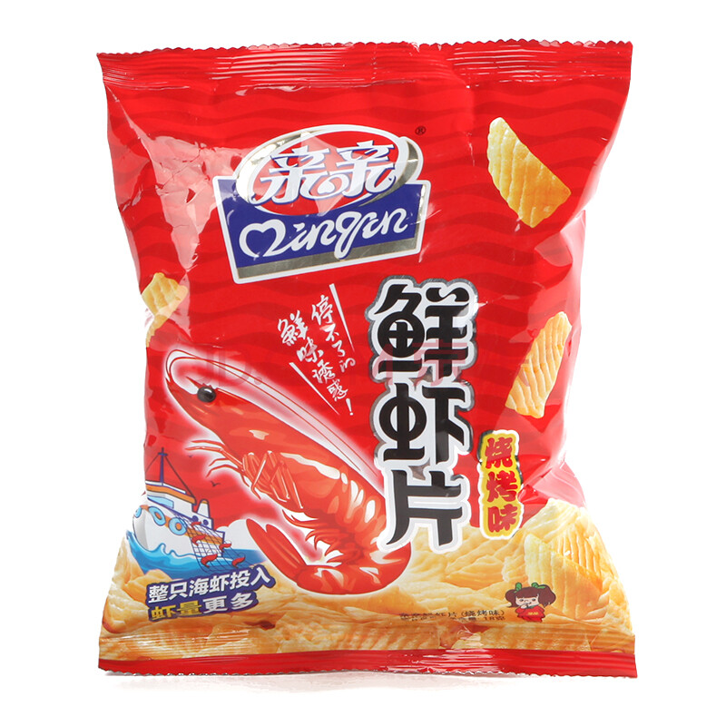 亲亲鲜虾片烧烤味40g