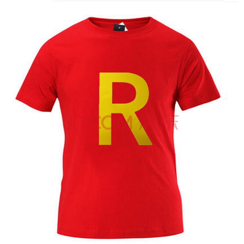 running man短袖t恤跑男第二季奔跑吧 同款衣服r字母情侣装衣服 烫金