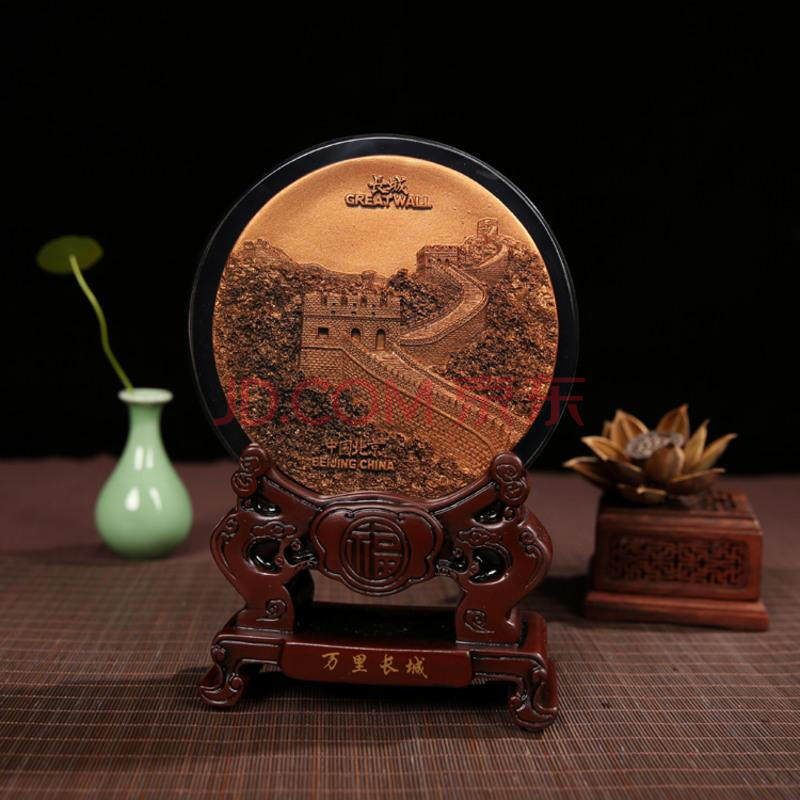 中国风特色水晶浮雕摆件上海旅游纪念品出国外事商务送老外礼品送领导
