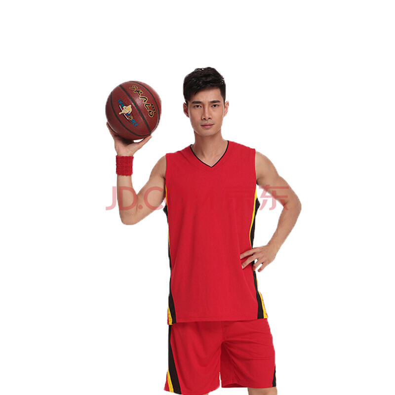 2016春夏季男篮球服套装男 运动服网眼透气球衣可定制印号印字 红色