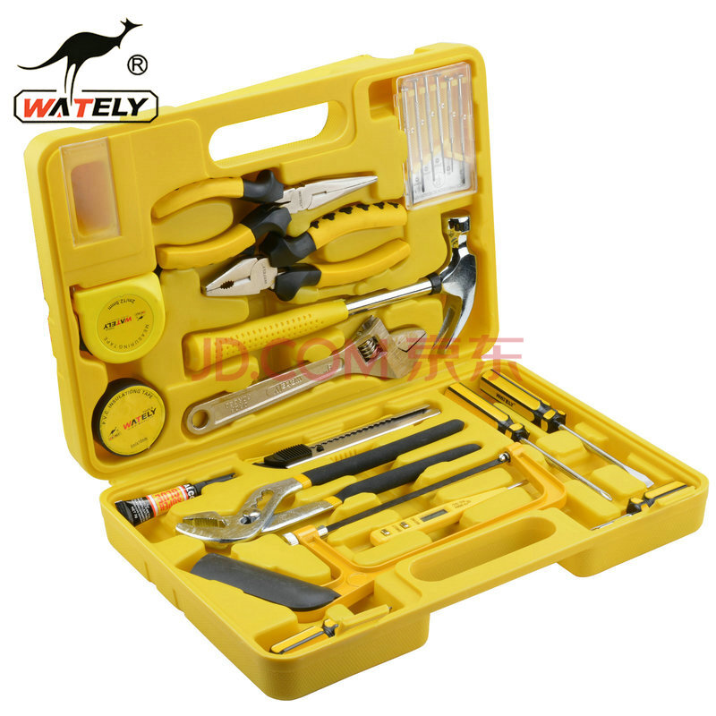 wately威特力 21件套五金工具箱 家用套装家庭维修水电工 居家用工具