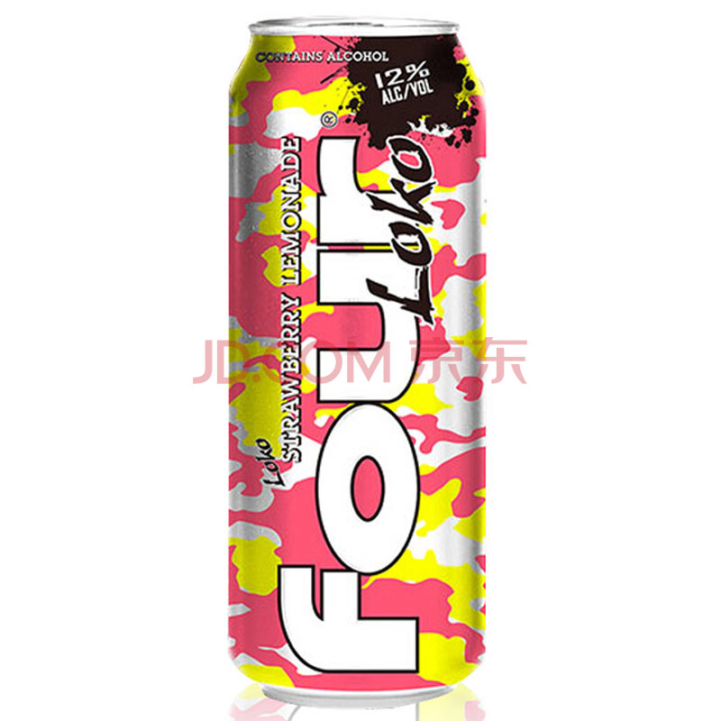 四洛克fourloko断片果味饮料酒草莓柠檬味695ml/瓶