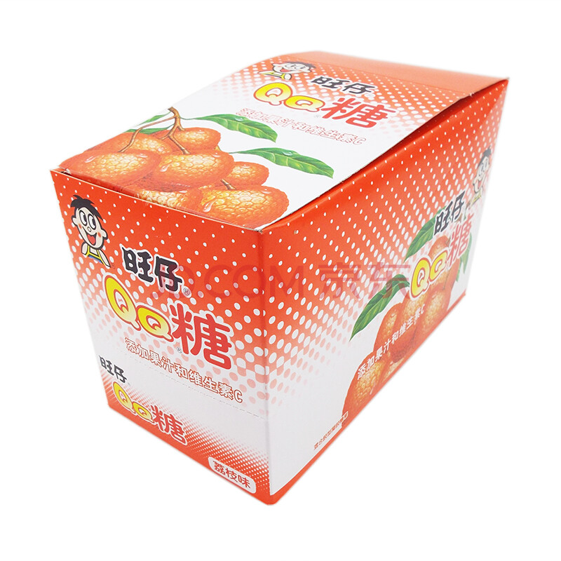 旺仔qq糖 70g×10包盒装 休闲办公零食婚庆糖果九种口味选择 荔枝味
