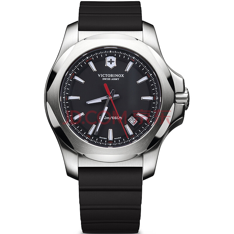 【维氏手表】瑞士军刀维氏victorinox军腕表inox系列 黑橡胶带黑表盘
