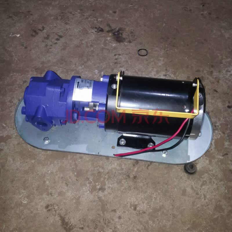 高玛12v24v直流电瓶泵机油液压油润滑油齿轮泵自吸泵抽油泵机油泵 24v