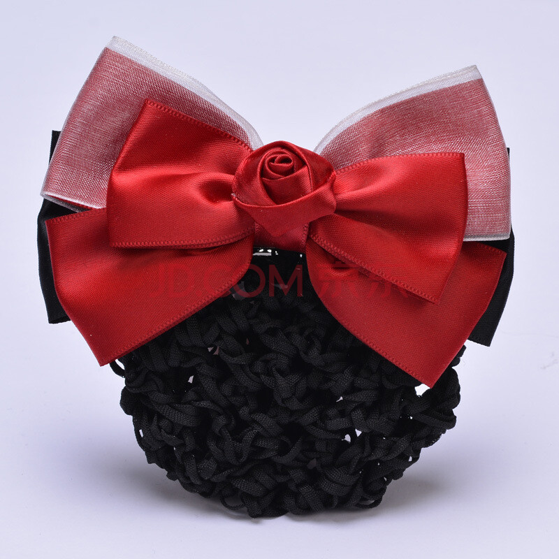 发夹发网酒店银行物业电信院护士盘发用蝴蝶结职业头花