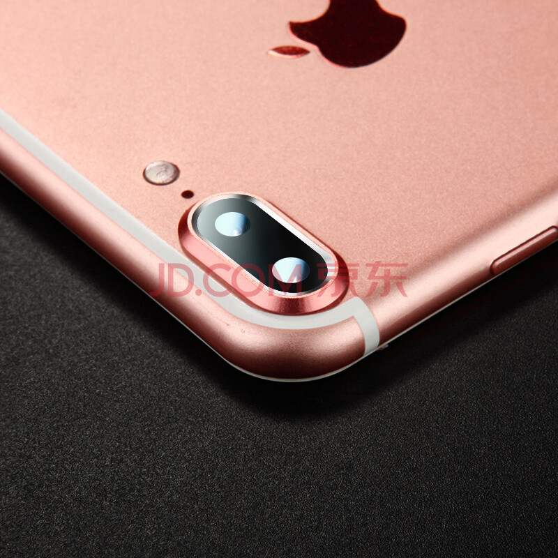 苹果7plus后摄像头金属边框iphone8 plus镜头圈贴 苹果7 plus-粉色