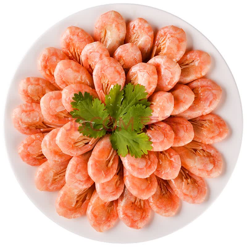 海买 熟冻野生加拿大北极甜虾 150g/袋 25-35只 海鲜年货