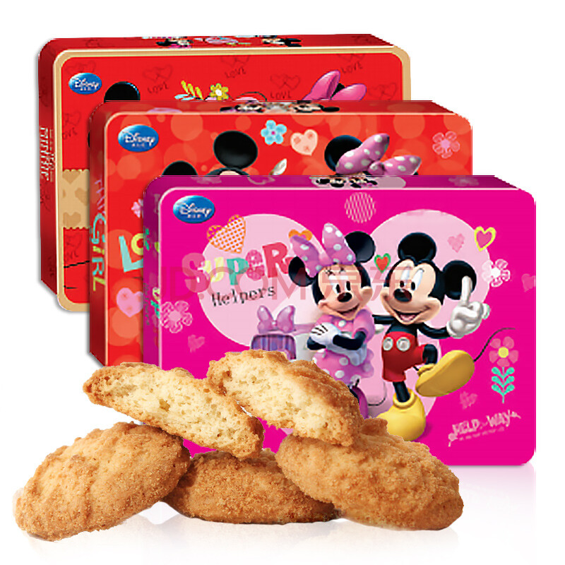 disney 迪士尼 曲奇饼干 甜蜜蜜礼盒 408g/盒