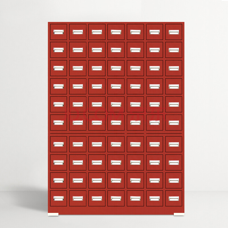 富路达中药柜子中药房中药店仿古多斗中药橱西药柜 70斗210味枣红色