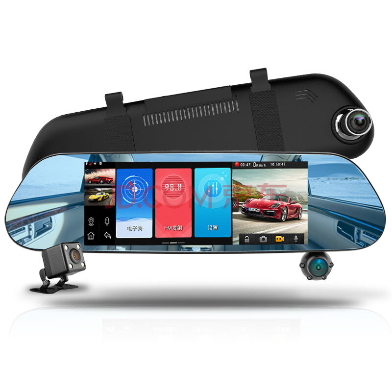 凌度(blackview)hs980三录 行车记录仪 三镜三录安卓智能导航测速语音