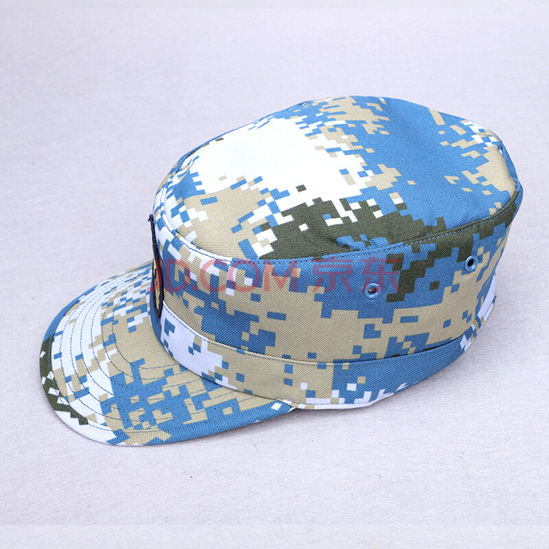 砺剑峰迷彩帽作训帽男平顶帽鸭舌帽海洋军训帽军迷户外帽子 海 迷彩 5