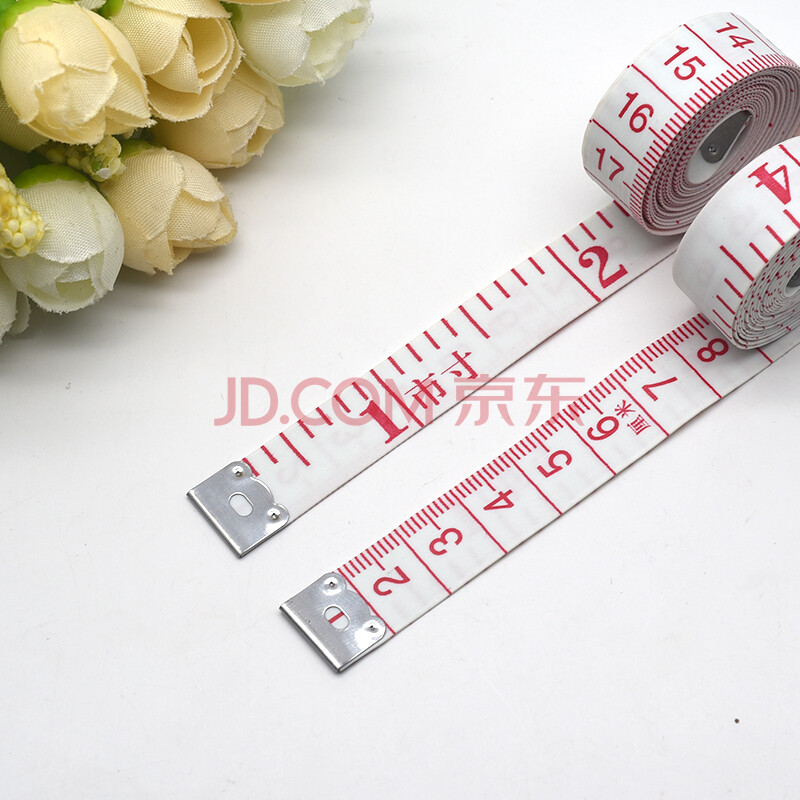 多功能软尺子卷尺测量布高精度随身便携家用裁缝量衣服三围皮尺 1.