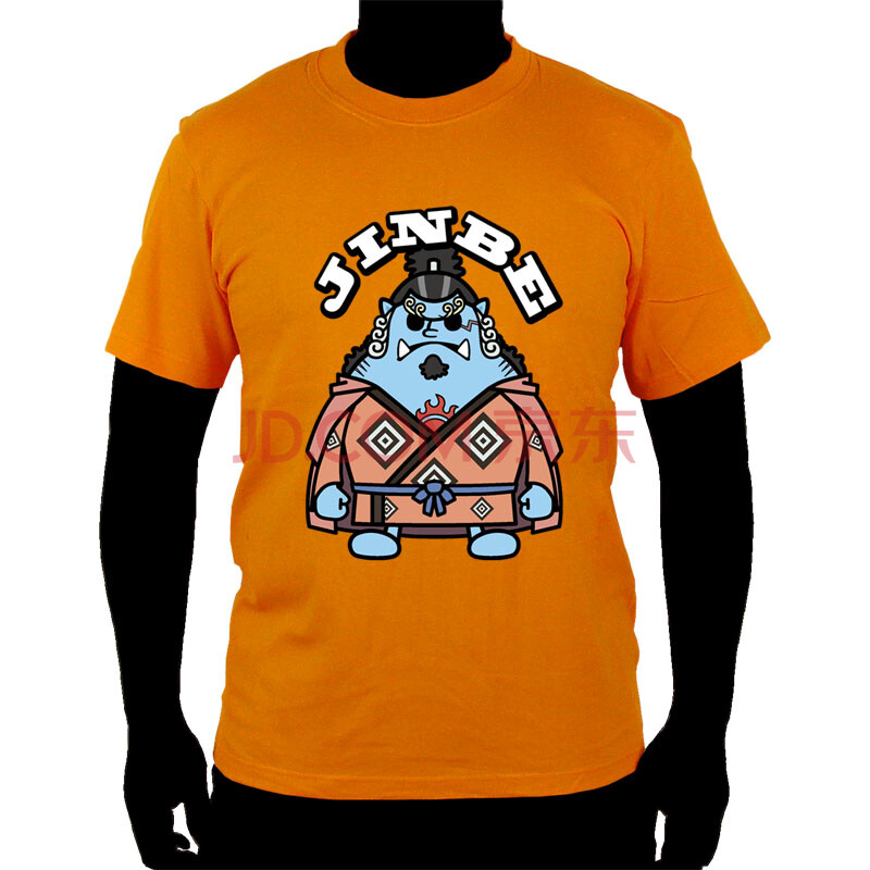 17toon/动漫海贼王onepice/q版人物/原创t恤/鱼人甚平/圆领衣服/欧 桔